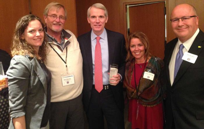 As part of a business and tourism coalition, Ohio Environmental Council staffers held a meeting with U.S. Senator Rob Portman in 2017 to discuss challenges and solutions related to harmful algal blooms.